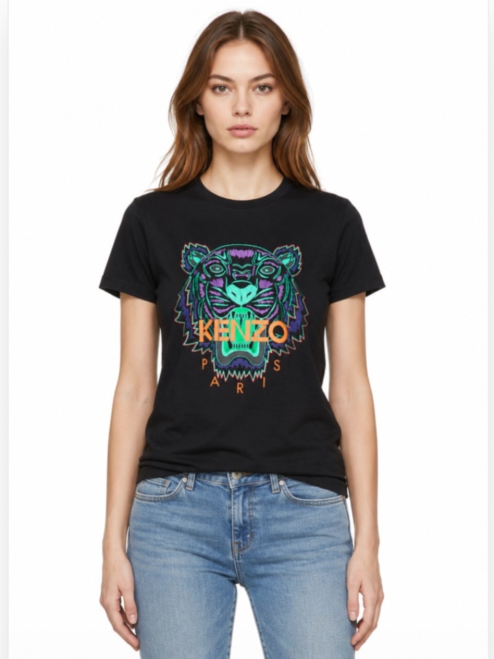 Kenzo Black Limited Edition Holiday Tiger Cotton T-Shirt Streetwear Size Medium